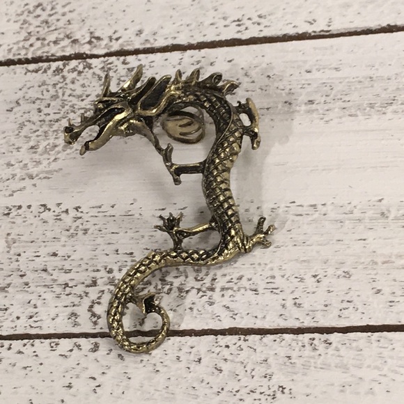 Bronze Dragon Left Ear Cuff - Picture 2 of 6